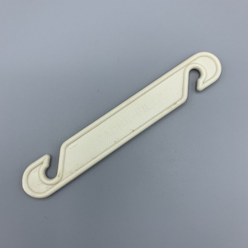 Vintage Tupperware Cache Fil Gadget Cord Shortener Almond Phone Cord Holder